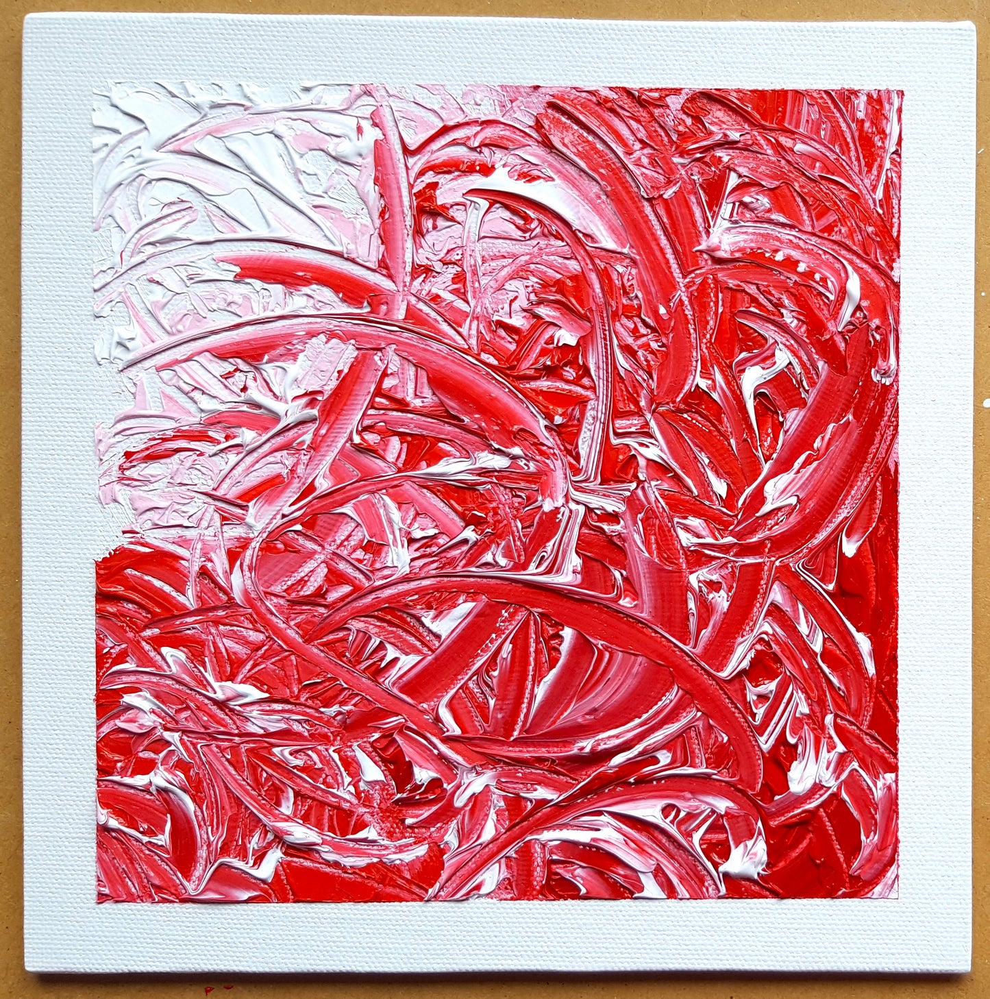 No.49 Red Scribble - Original Painting